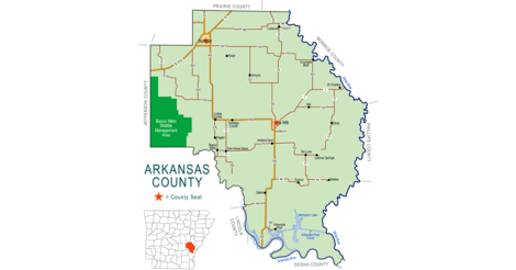 County Map | Arkansas County Sheriff's Office, Arkansas