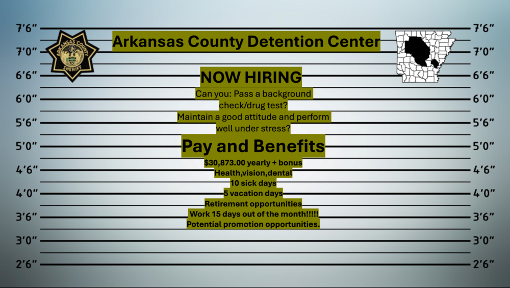 Arkansas County Detention Center now hiring jailers..png