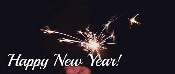 Happy New Year with Fireworks
